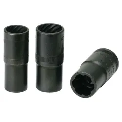 Jeu de douilles à chocs écrous abîmés 1/2" . 17 . 19 . 21 mm KSTOOLS 913.1270 | 913.1270