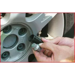 Coffret spécial écrous abîmés 1/2" - 17 . 19 . 21 mm + chasse axe KSTOOLS 913.1290 | 913.1290