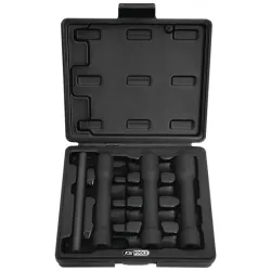 Coffret spécial écrous abîmés 1/2" - 17 . 19 . 21 mm + chasse axe KSTOOLS 913.1290 | 913.1290