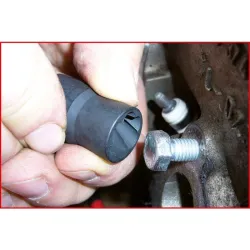 Coffret douilles à chocs pour vis et écrous abîmés 1/4"-1/2" . 6-27 mm . 15 pcs KSTOOLS 913.1460 | 913.1460