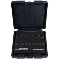 Coffret douilles à chocs pour vis et écrous abîmés 1/4"-1/2" . 6-27 mm . 15 pcs KSTOOLS 913.1460 | 913.1460