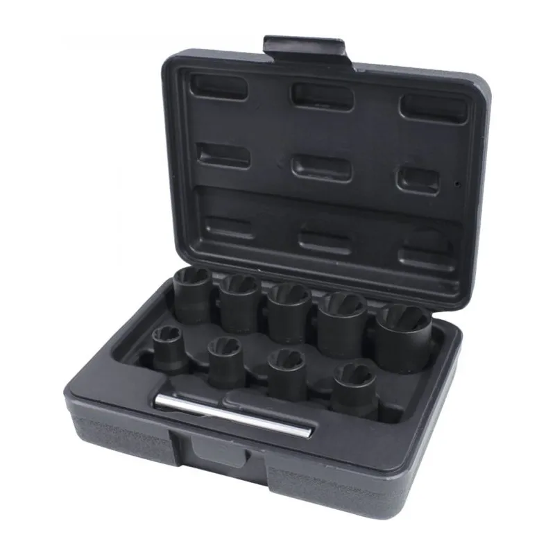Coffret de douilles à chocs pour écrous abimés 3/8" . 10 à 19 mm . 10 pcs KSTOOLS 913.3855 | 913.3855 Coffret de douilles à chocs pour écrous abimés 3/8" . 10 à 19 mm . 10 pcs KSTOOLS 913.3855 | 913.3855