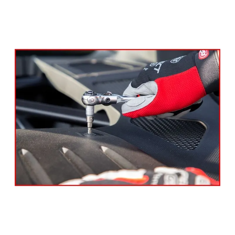 Cliquet MODIFIX 1/4" à tête pivotante et poignée en T . 72 dents KSTOOLS 914.1405-E | 914.1405-E Cliquet MODIFIX 1/4" à tête pivotante et poignée en T . 72 dents KSTOOLS 914.1405-E | 914.1405-E