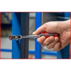 Cliquet téléscopique réversible 1/4'' à tête articulée . 72 dents KSTOOLS 914.1420 | 914.1420
