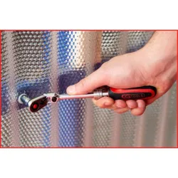 Cliquet téléscopique réversible 1/4'' à tête articulée . 72 dents KSTOOLS 914.1420 | 914.1420
