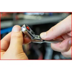 Cliquet téléscopique réversible 1/4'' à tête articulée . 72 dents KSTOOLS 914.1420 | 914.1420