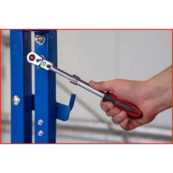 Cliquet téléscopique réversible 3/8'' à tête articulée . 72 dents KSTOOLS 914.3820 | 914.3820