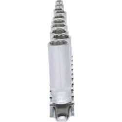 Rail de 10 douilles ULTIMATE® 1/4'' 12 pans longues KSTOOLS 917.0630 | 917.0630