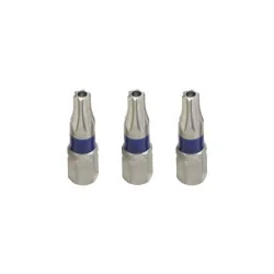 Embouts TORX percés T15 à code couleur L. 25 mm . 3 pièces KSTOOLS 918.2075 | 918.2075