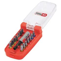 Jeu d'embouts de vissage à code couleur TORSIONpower® 1/4" . 15 pcs KSTOOLS 918.3000 | 918.3000