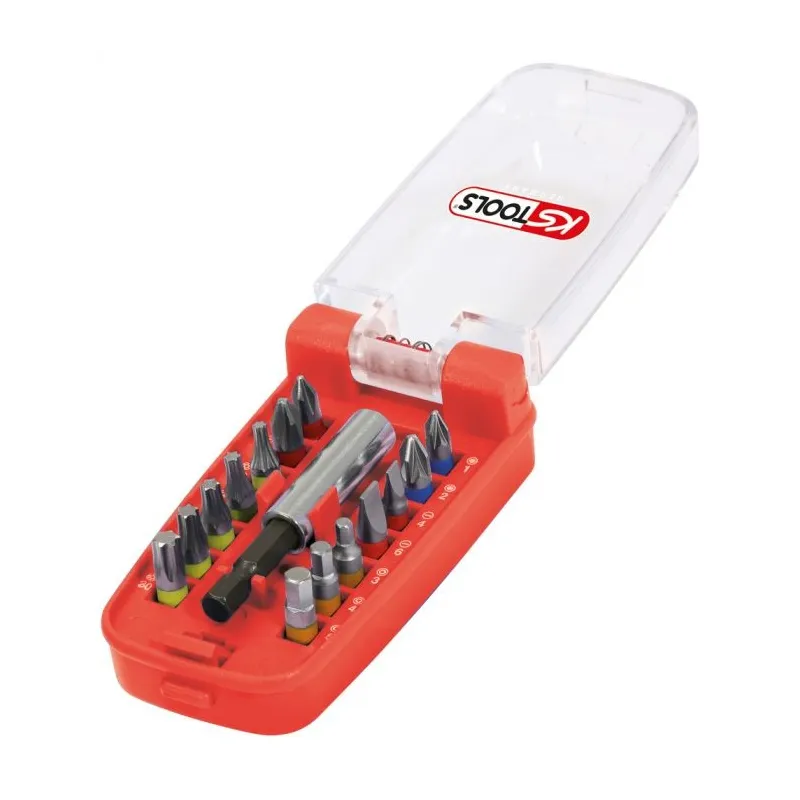 Jeu d'embouts de vissage à code couleur TORSIONpower® 1/4" . 15 pcs KSTOOLS 918.3000 | 918.3000 Jeu d'embouts de vissage à code couleur TORSIONpower® 1/4" . 15 pcs KSTOOLS 918.3000 | 918.3000