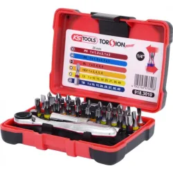 Coffret de 30 embouts de vissage 1/4" à code couleur TORSIONpower® KSTOOLS 918.3010 | 918.3010