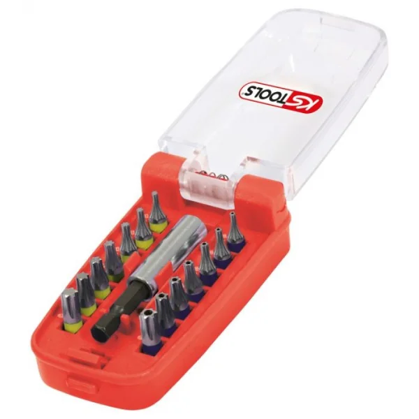 Jeu d'embouts de vissage TORX - TORX percé à code couleur TORSIONplus . 15 pcs KSTOOLS 918.3020 | 918.3020 Jeu d'embouts de vissage TORX - TORX percé à code couleur TORSIONplus . 15 pcs KSTOOLS 918.3020 | 918.3020
