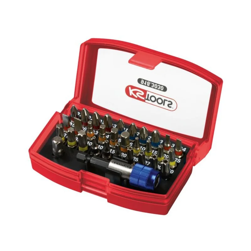 Jeu d'embouts de vissage à code couleur TORSIONpower® 1/4" . 32 pcs KSTOOLS 918.3030 | 918.3030