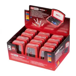 Présentoir de 12 jeux d'embouts de vissage à code couleur TORSIONpower® 1/4" KSTOOLS 918.3030D | 918.3030D