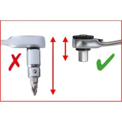 Coffret de douilles traversantes de 5 à 14mm et embouts de vissage 1/4 . 32pcs KSTOOLS 918.3050 | 918.3050