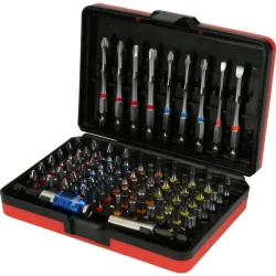 Jeu d'embouts de vissage à code couleur TORSIONpower® 1/4" . 71 pcs KSTOOLS 918.3070 | 918.3070