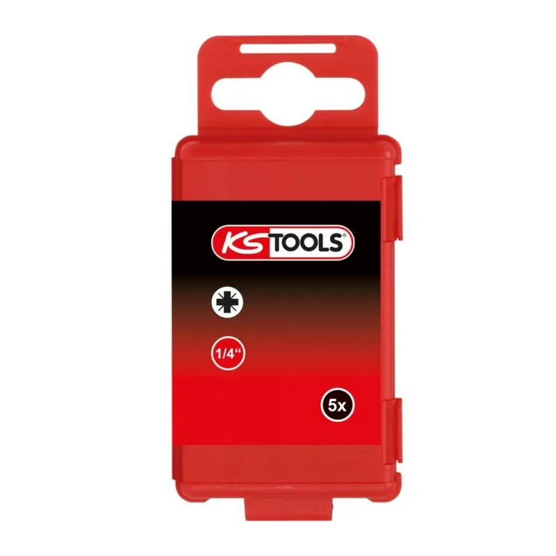 Boite de 5 embouts à code couleur TORSIONpower® . L. 75 mm -1/4"- POZIDRIV® . PZ2 KSTOOLS 918.3256 | 918.3256 Boite de 5 embouts à code couleur TORSIONpower® . L. 75 mm -1/4"- POZIDRIV® . PZ2 KSTOOLS 918.3256 | 918.3256