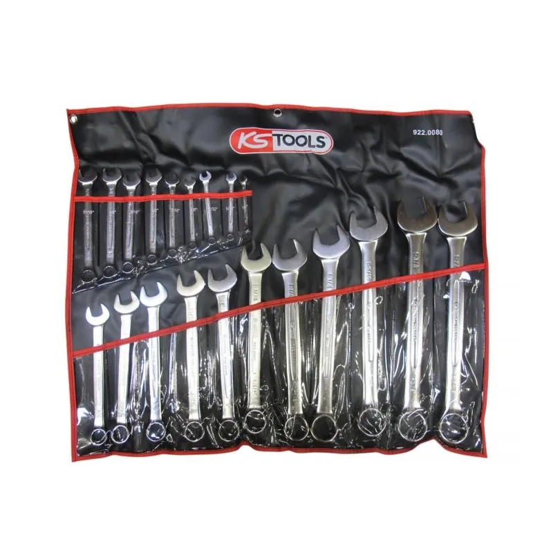 Jeu de 20 clés mixtes en pouces - en trousse KSTOOLS 922.0080 | 922.0080 Jeu de 20 clés mixtes en pouces - en trousse KSTOOLS 922.0080 | 922.0080