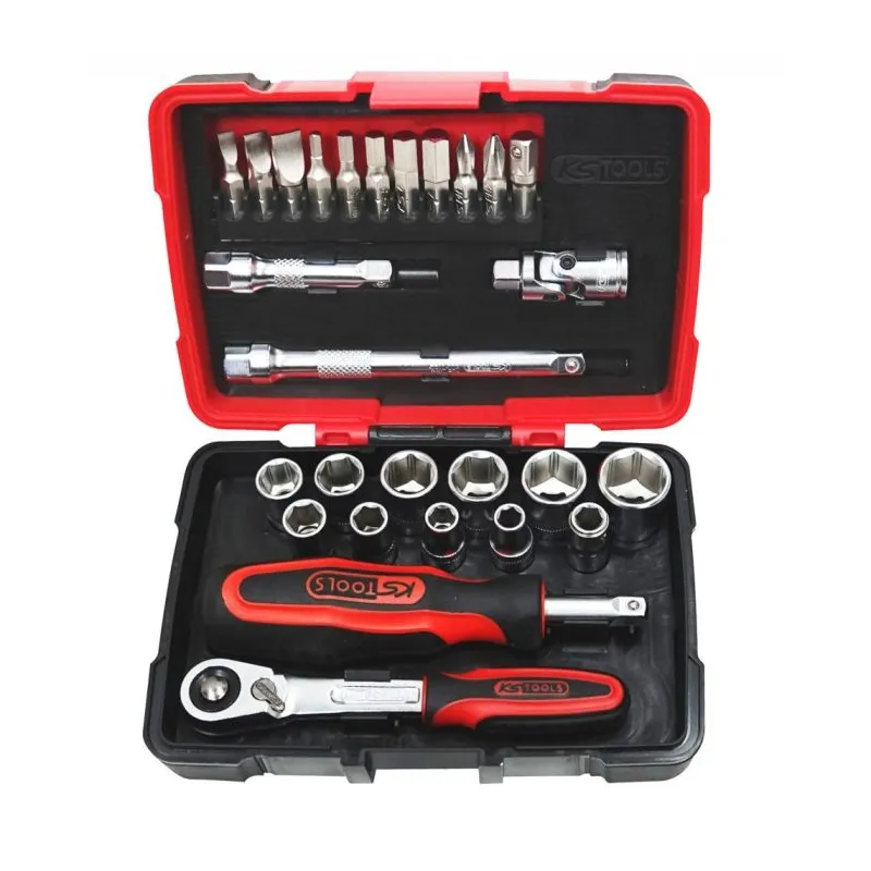 Coffret de douilles et accessoires ULTIMATE® 1/4" . 27 pièces KSTOOLS 922.0626 | 922.0626