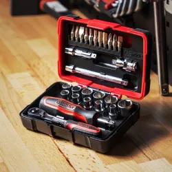 Coffret de douilles et accessoires ULTIMATE® 1/4" . 27 pièces KSTOOLS 922.0626 | 922.0626