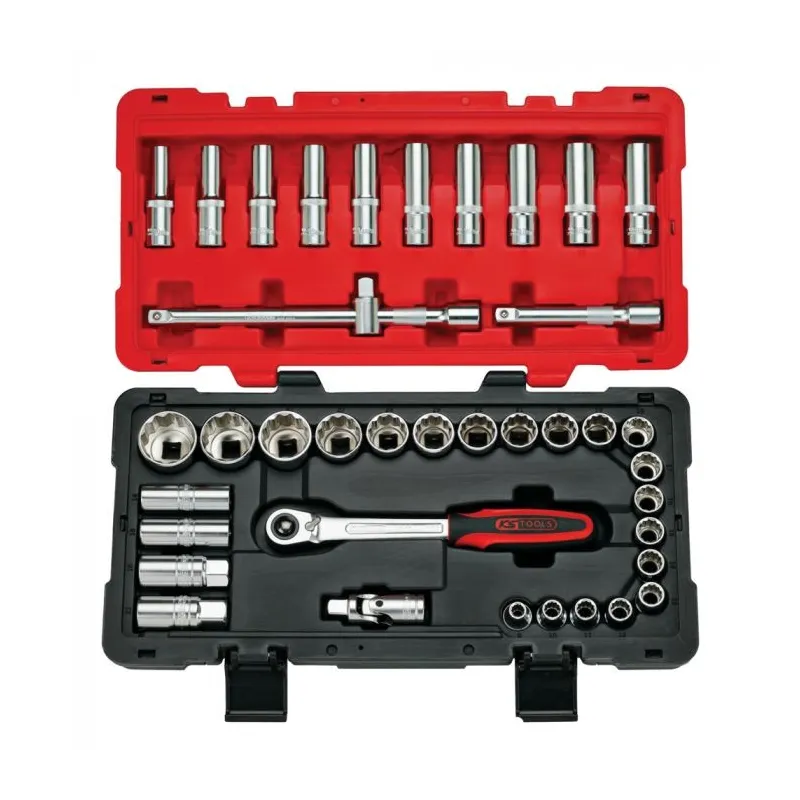Coffret de douilles et accessoires ULTIMATE® 12 pans - 1/2" . 39 pièces KSTOOLS 922.0640 | 922.0640 Coffret de douilles et accessoires ULTIMATE® 12 pans - 1/2" . 39 pièces KSTOOLS 922.0640 | 922.0640