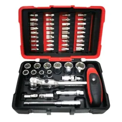 Coffret de douilles et embouts ULTIMATE 1/4" . 52 pièces avec cliquet MODIFIX KSTOOLS 922.0651 | 922.0651