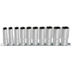 Rail de 10 douilles longues 6 pans ULTIMATE® 1/2" KSTOOLS 922.1263 | 922.1263