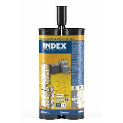 INDEX Fixations chimiques Pur epoxy 1:1. Homologuée ATE Opt.1 (600 ml. 12 pièces.) MOPURE600 - ekibat