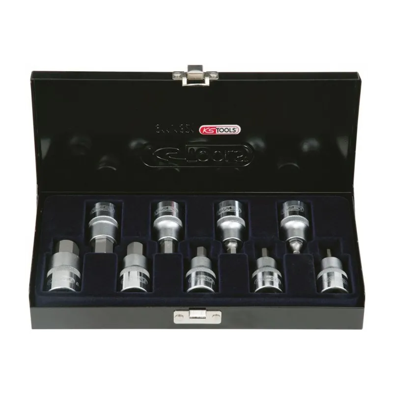 Coffret de 9 douilles tournevis 6 pans 1/2" . 4 à 17 mm KSTOOLS 922.1321 | 922.1321 Coffret de 9 douilles tournevis 6 pans 1/2" . 4 à 17 mm KSTOOLS 922.1321 | 922.1321