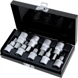 Coffret de 9 douilles tournevis 6 pans 1/2" . 4 à 17 mm KSTOOLS 922.1321 | 922.1321