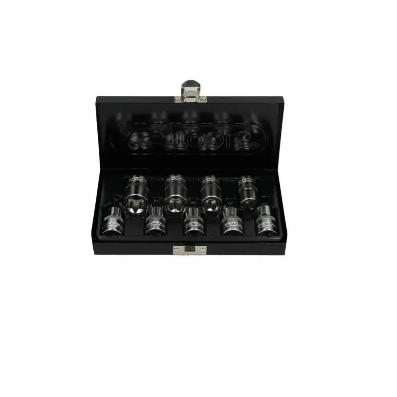 Coffret de 9 douilles TORX® . L.38 mm - 1/2" - E10 à E24 KSTOOLS 922.1369 | 922.1369 Coffret de 9 douilles TORX® . L.38 mm - 1/2" - E10 à E24 KSTOOLS 922.1369 | 922.1369