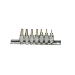 Rail de 7 douilles tournevis ULTIMATE® TORX® percé KSTOOLS 922.1499 | 922.1499