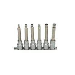 Rail de 6 douilles tournevis à tête sphérique . 1/2" - L.110 mm - 5 à 12 mm KSTOOLS 922.1764 | 922.1764