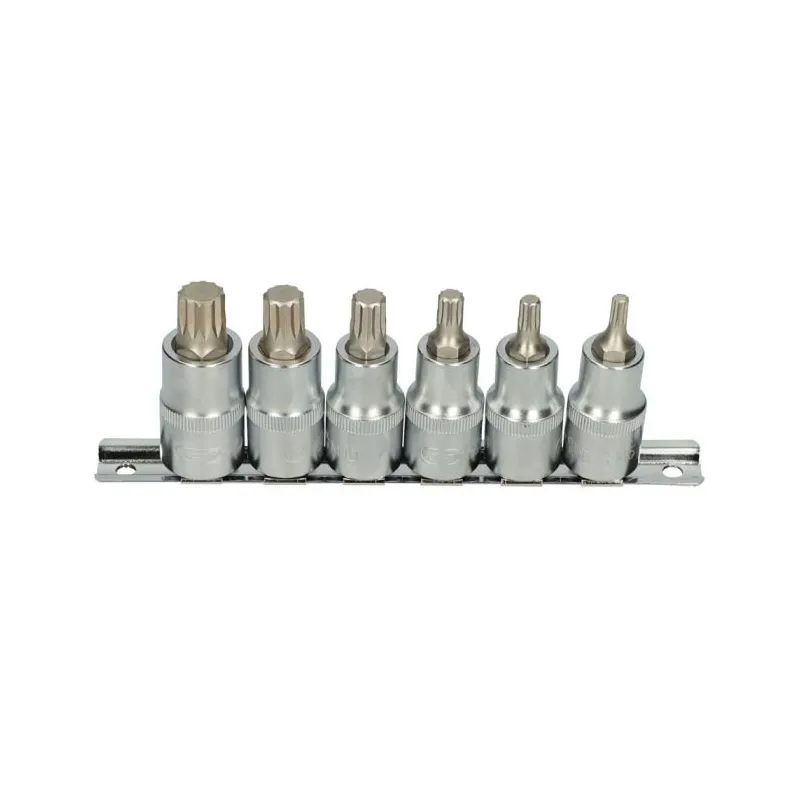 Rail de 6 douilles tournevis XZN® . L.55 mm - 1/2" - M5 à M14 KSTOOLS 922.1870 | 922.1870