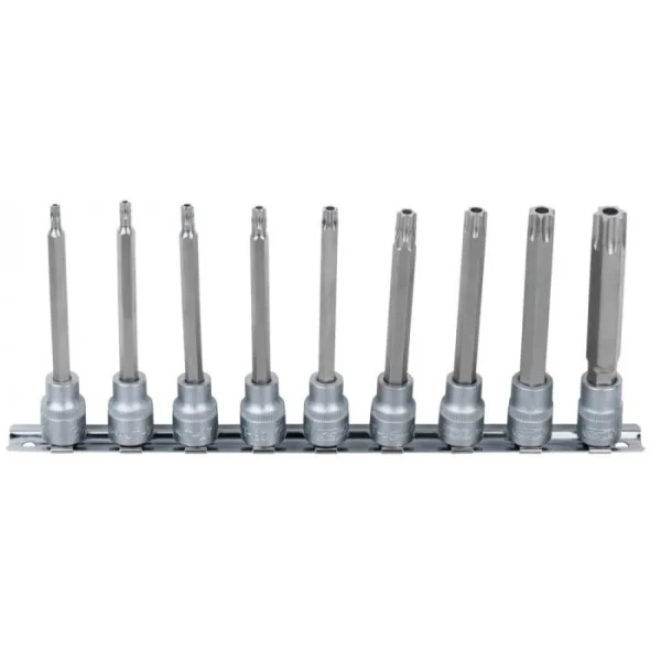 Rail de 9 douilles tournevis TORX® percé 3/8" . T20 à T60 KSTOOLS 922.3826 | 922.3826 Rail de 9 douilles tournevis TORX® percé 3/8" . T20 à T60 KSTOOLS 922.3826 | 922.3826