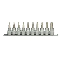 Rail de 10 douilles tournevis ULTIMATE® TORX® 3/8" . T10 à T55 KSTOOLS 922.3939 | 922.3939