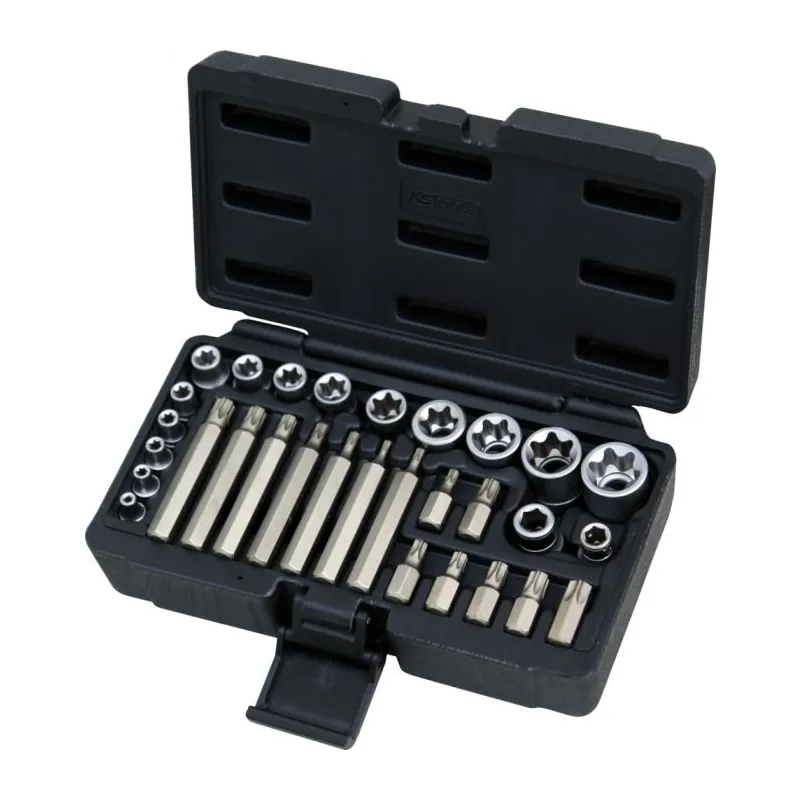 Coffret TORX® . 1/4" - 3/8" - 1/2" - E4 à E24 - T20 à T55 - 30 pcs KSTOOLS 922.4300 | 922.4300 Coffret TORX® . 1/4" - 3/8" - 1/2" - E4 à E24 - T20 à T55 - 30 pcs KSTOOLS 922.4300 | 922.4300