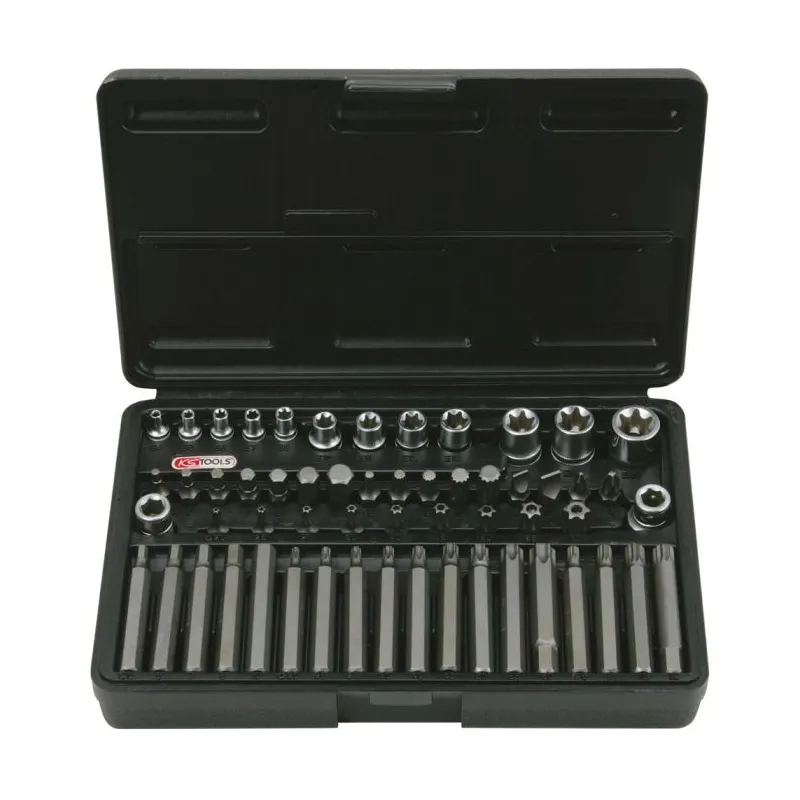 Coffret TORX® percé . 1/4"- 3/8"-1/2" - E4 à E20 - T20 à T60 - M5 à M12 - 57 pcs KSTOOLS 922.4305 | 922.4305 Coffret TORX® percé . 1/4"- 3/8"-1/2" - E4 à E20 - T20 à T60 - M5 à M12 - 57 pcs KSTOOLS 922.4305 | 922.4305