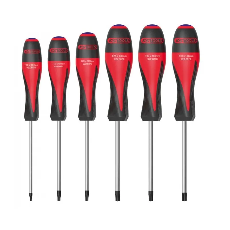Jeu de 6 tournevis ULTIMATE® . TORX® percé KSTOOLS 922.6070 | 922.6070 Jeu de 6 tournevis ULTIMATE® . TORX® percé KSTOOLS 922.6070 | 922.6070