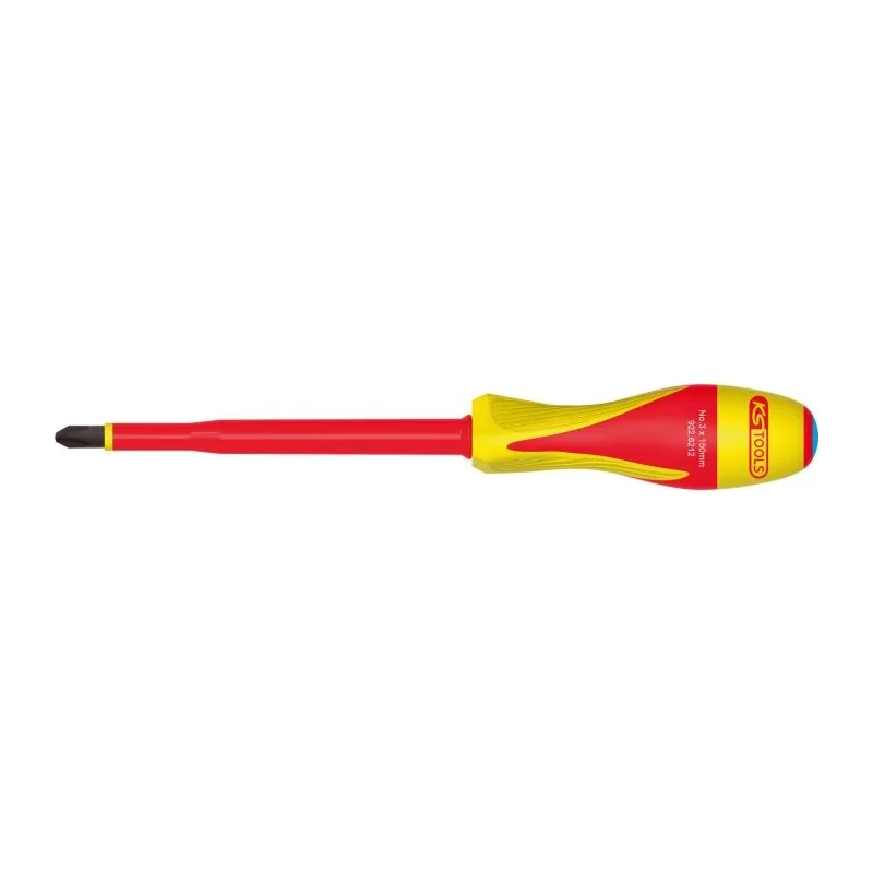 Tournevis PHILLIPS® bi-matière isolé 1000V . PH3 - 150x275 mm KSTOOLS 922.6212 | 922.6212 Tournevis PHILLIPS® bi-matière isolé 1000V . PH3 - 150x275 mm KSTOOLS 922.6212 | 922.6212