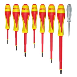 Jeu de 8 tournevis bi-matière isolés 1000V KSTOOLS 922.6218 | 922.6218