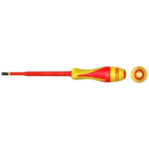 Tournevis fente bi-matière isolé 1000V - 6 .5 x 150mm pour borniers électriques KSTOOLS 922.6223 | 922.6223 Tournevis fente bi-matière isolé 1000V - 6 .5 x 150mm pour borniers électriques KSTOOLS 922.6223 | 922.6223