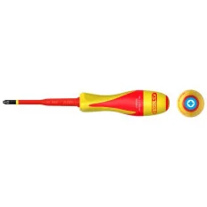 Tournevis POZIDRIV® bi-matière isolé 1000V . PZ2 pour borniers électriques KSTOOLS 922.6227 | 922.6227