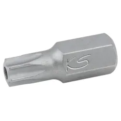 Embout de vissage TORX® percé . L.30 mm - A 10 mm - T55 KSTOOLS 930.2155 | 930.2155