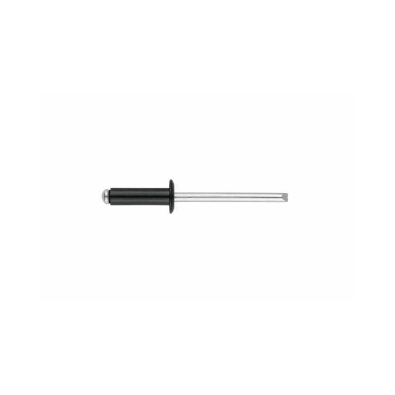 INDEX Rivets Tête bombée laquée noir. Aluminium (3,2 x 8 9005 500 pièces.) RENO3208NE - ekibat