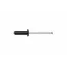 INDEX Rivets Tête bombée laquée noir. Aluminium (4,8 x 12 9005 500 pièces.) RENO4812NE | RENO4812NE