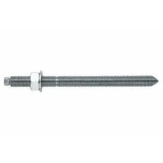 INDEX filetée pour scellement chimique avec rondelle et écrou Zingué (M8 x 110 10 pièces.) EQAC08110 | EQAC08110