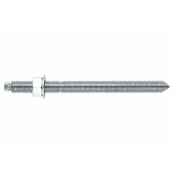 INDEX filetée pour scellement chimique avec rondelle et écrou inox A2 (M16 x 190 10 pièces.) EQA216190 - ekibat