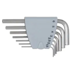 Jeu de 7 clés mâles INOX 6 pans . courtes KSTOOLS 964.0315 | 964.0315